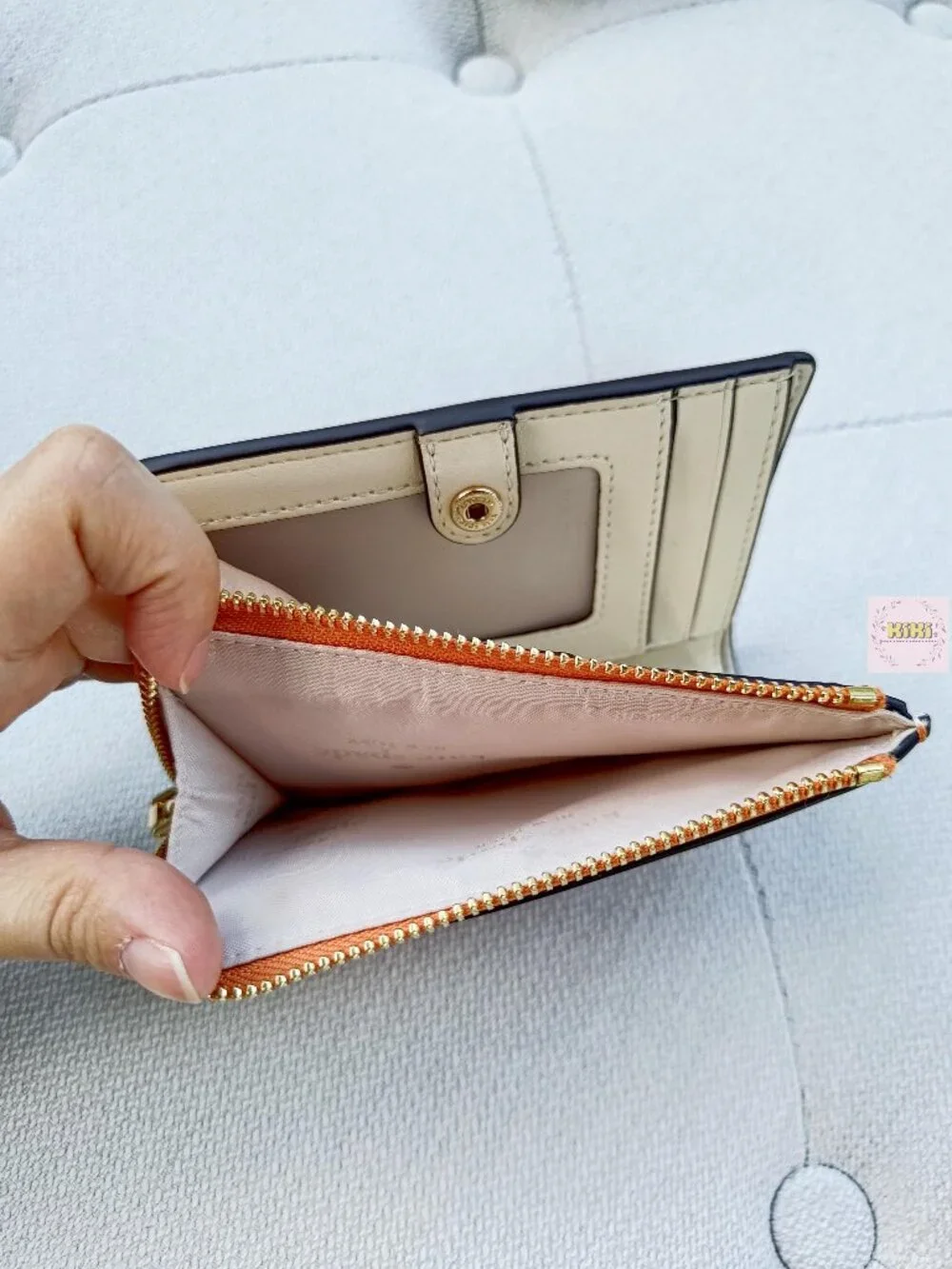 Kate Spade Small L-zip Wallet Orange Jasper KO180